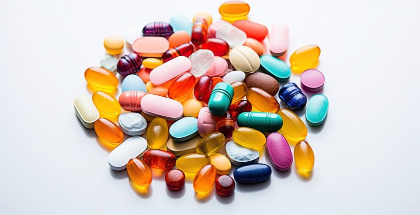 55592532_cbg-gummies-a-pile-of-pills-and-capsules-on-a-white-background